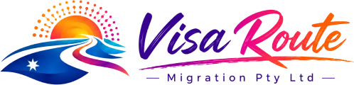 Visa Route Migration Pty Ltd header logo displayed across the Australian migration services website.