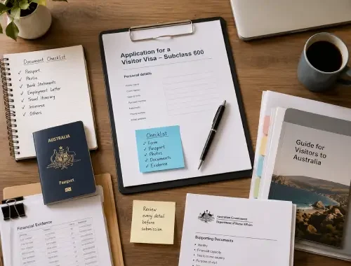 Practical visa document preparation tips for organising accurate and complete information for an Australian visa application.